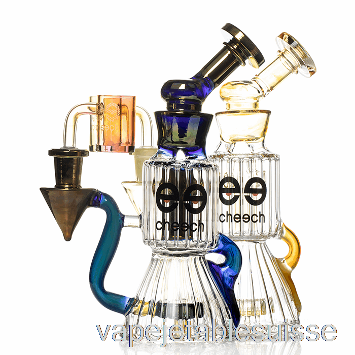 Vape Suisse Cheech Verre Diamant Tube Recycleur Dab Rig Or